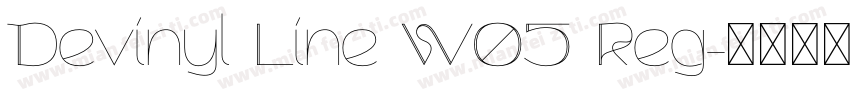 Devinyl Line W05 Reg字体转换
